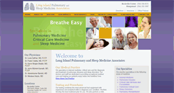 Desktop Screenshot of longislandpulmonarydoctors.com