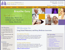 Tablet Screenshot of longislandpulmonarydoctors.com